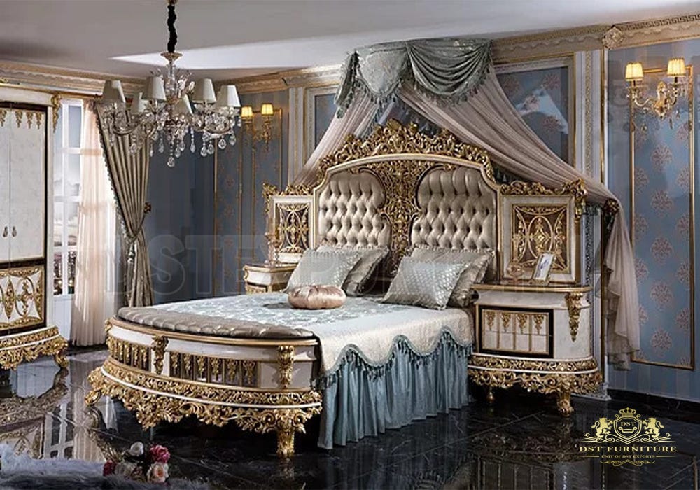 Wooden Crafted Luxury Master Bedroom Furniture - DST Home Furniture  Manufacturer Exporter