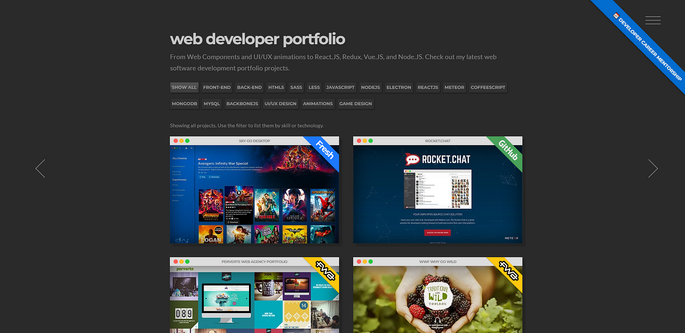 21 Awesome DEV portfolios for your inspiration - UX Planet