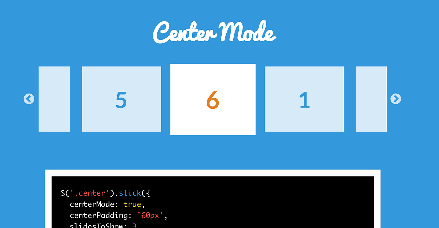 Advance To A Particular Slick Slide or Center using slickGoTo | by Imran  Sayed | Medium