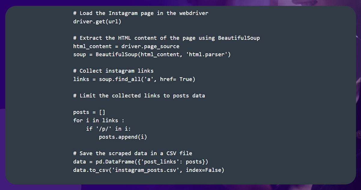 Discussion of Scrape data from Instagram with instascrape and Python - DEV  Community