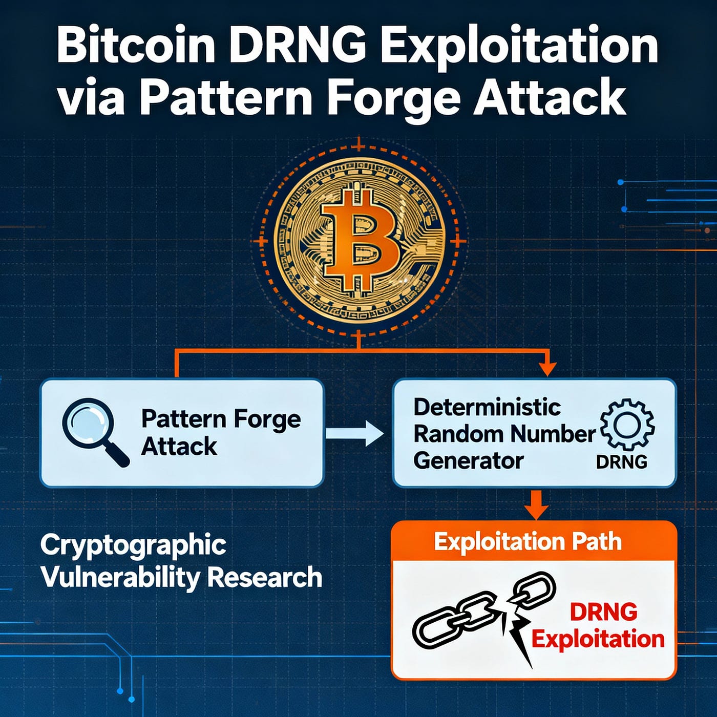 Pattern Forge Attack: A critical randomness vulnerability and method for  recovering private keys in compromised Bitcoin wallets when entropy becomes  a predictable generator pattern allows an attacker to massively empty crypto  wallets |