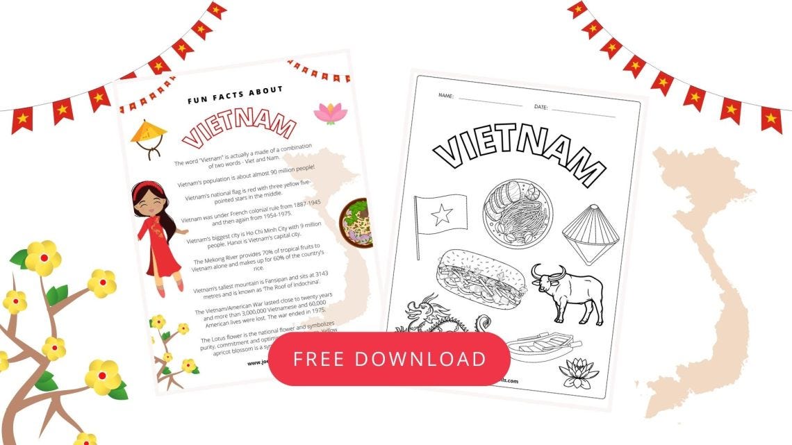 25 Fun & Educational Facts About Vietnam (& Free Colouring Sheet)! | by  Joeydolls | Medium