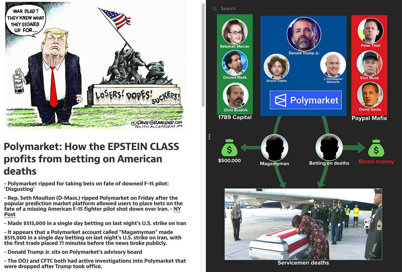 Betting on Death: The Trump Jr. and Polymarket War Scandal