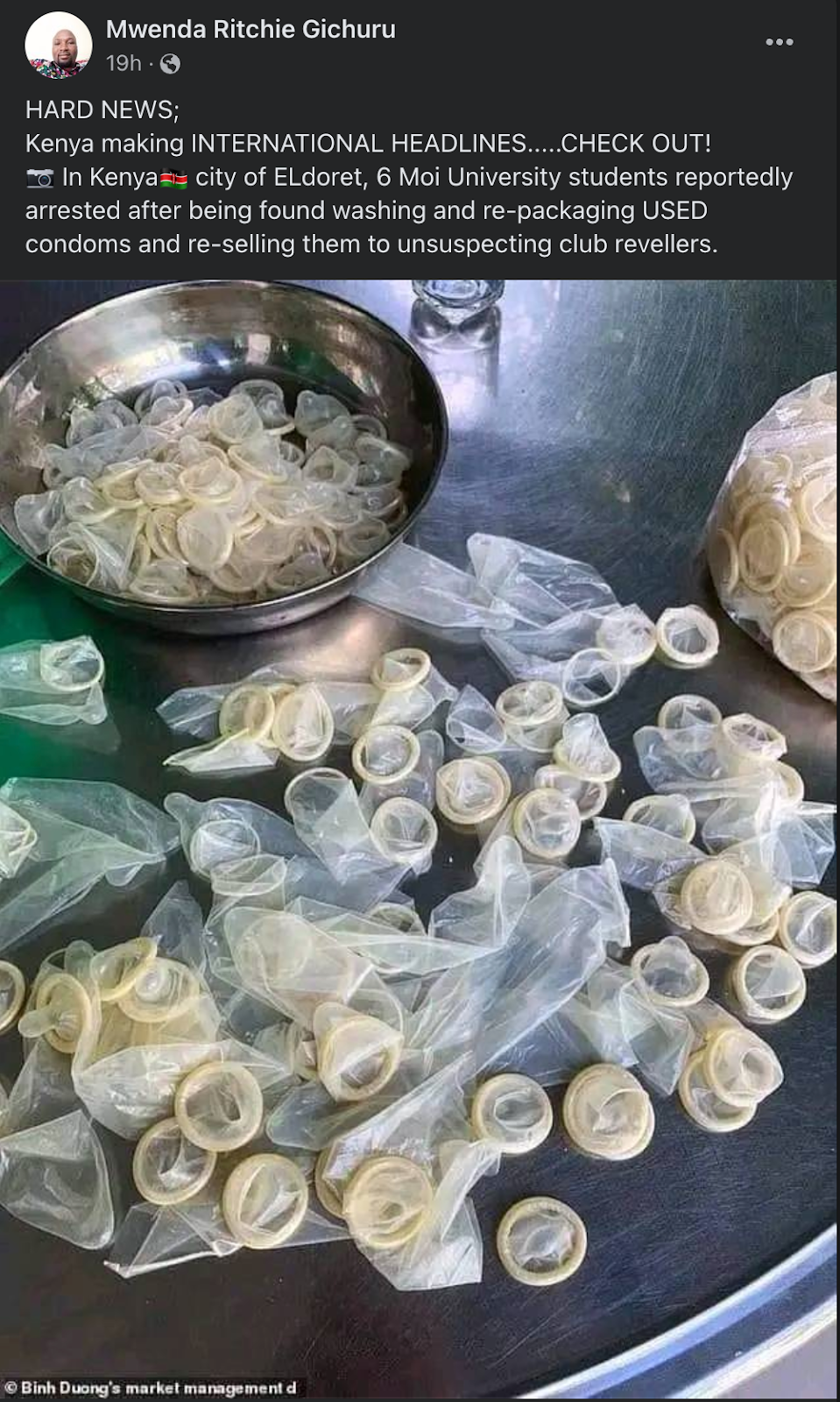 Used condom 