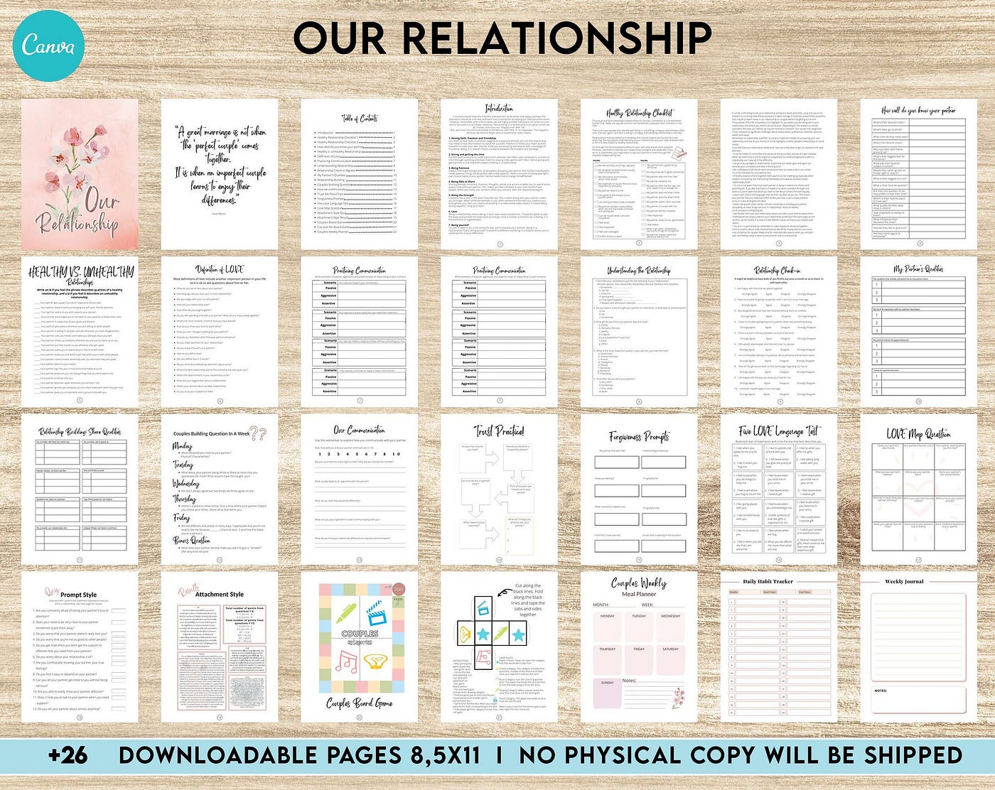 Couples Therapy Journal: Couples Counseling, Marriage, Engaged, Love,  Breakup, Relationship, Newlywed, Fiance, Premarital, Canva Editable  Templates, Kdp interior, by KDPinterior.com