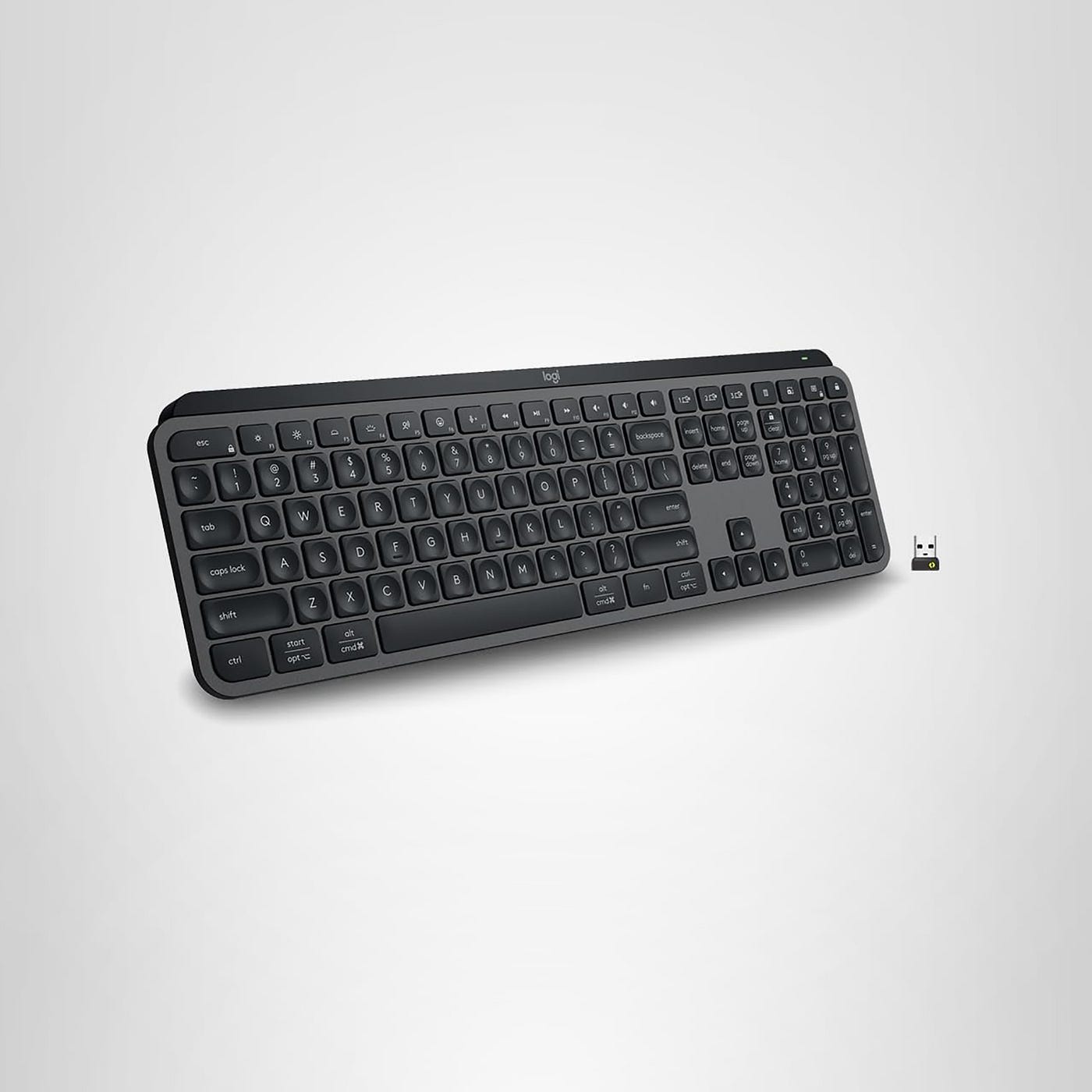 Logitech MX Keys S Wireless Keyboard — Backlit Bluetooth Rechargeable Keyboard for Windows, Mac &…