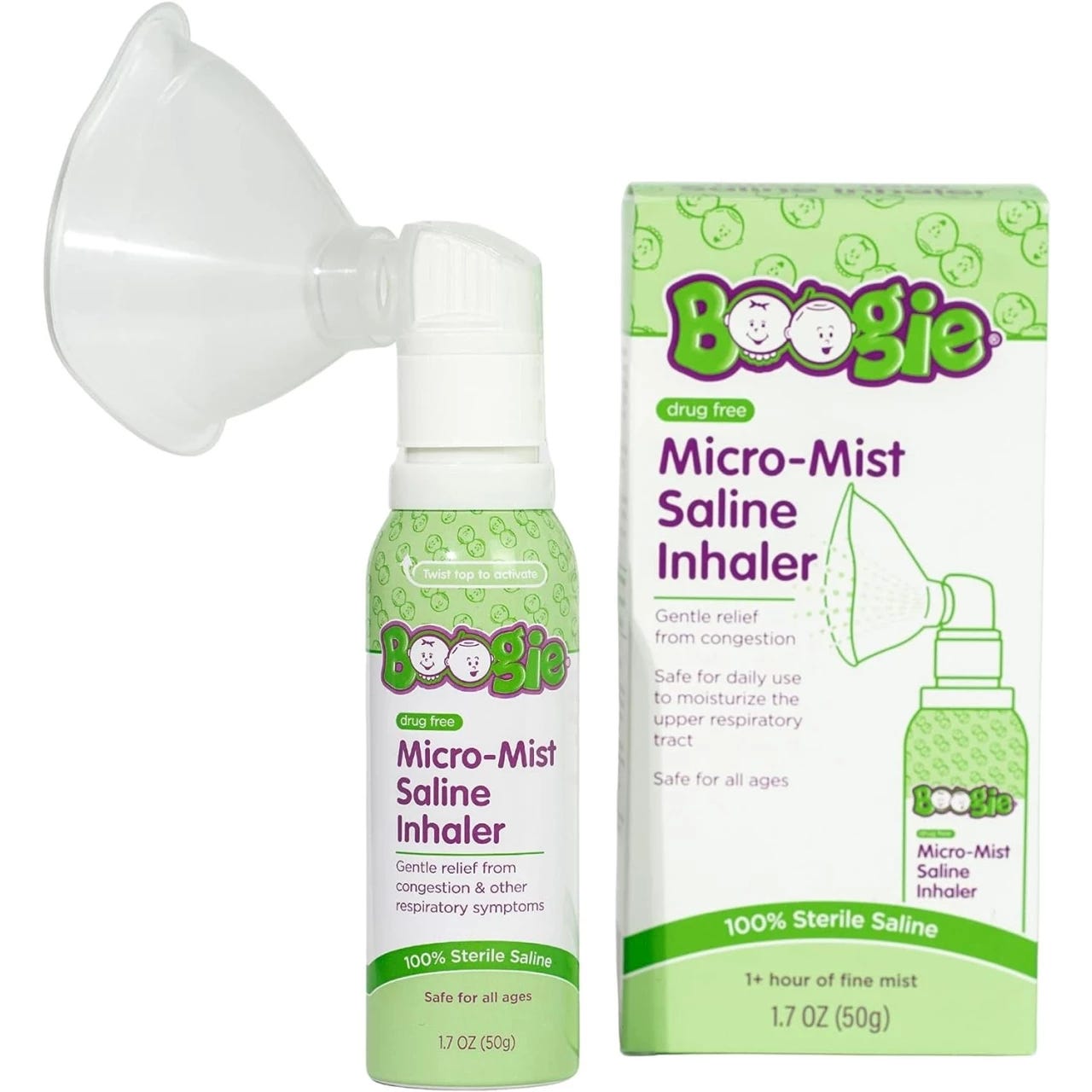Saline Mist 2 Pack by Frida Baby Saline Nasal Spray to Soften