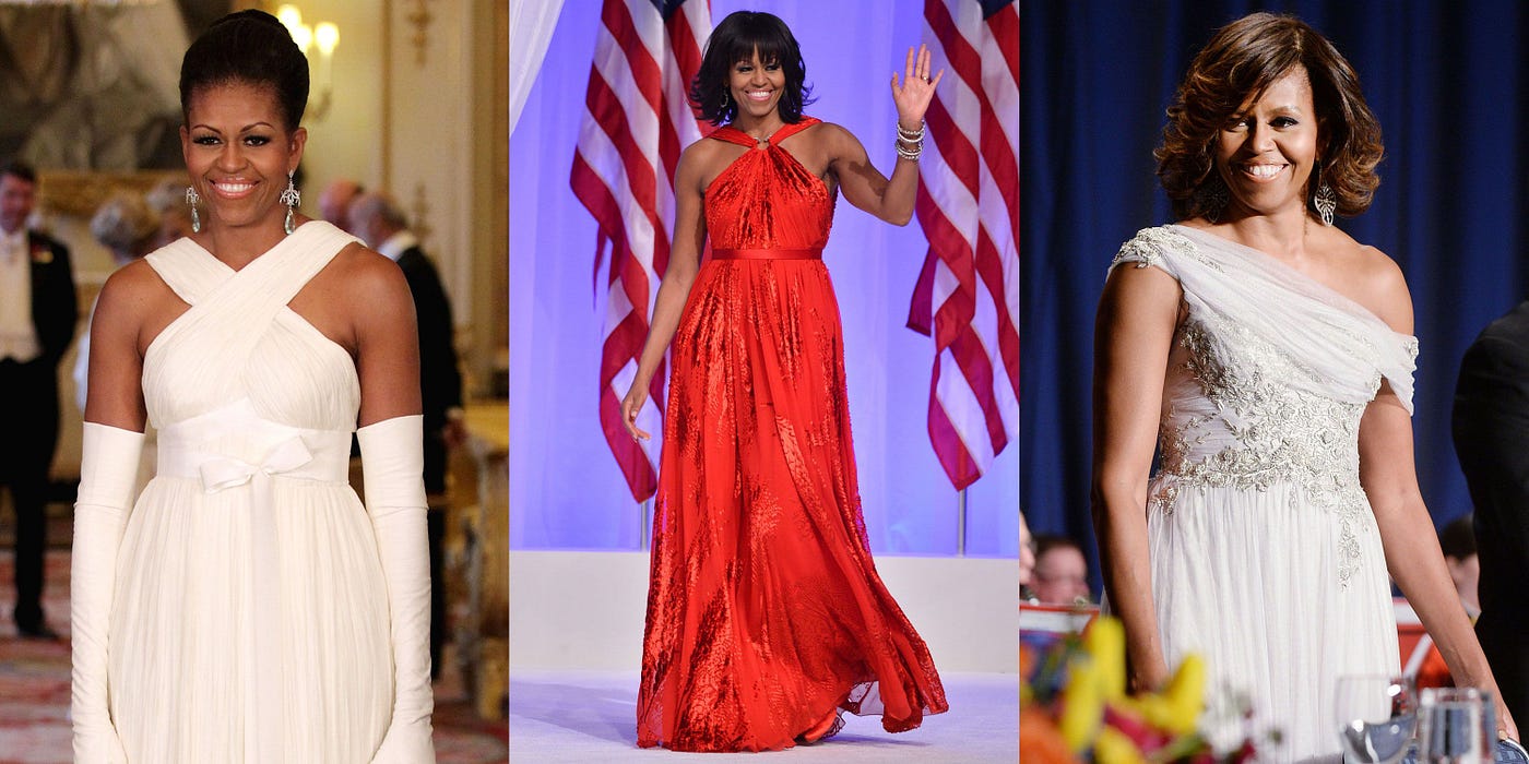 Michelle Obama's best looks, from stunning sweeping ballgowns to cool power  suits, by Obeawords