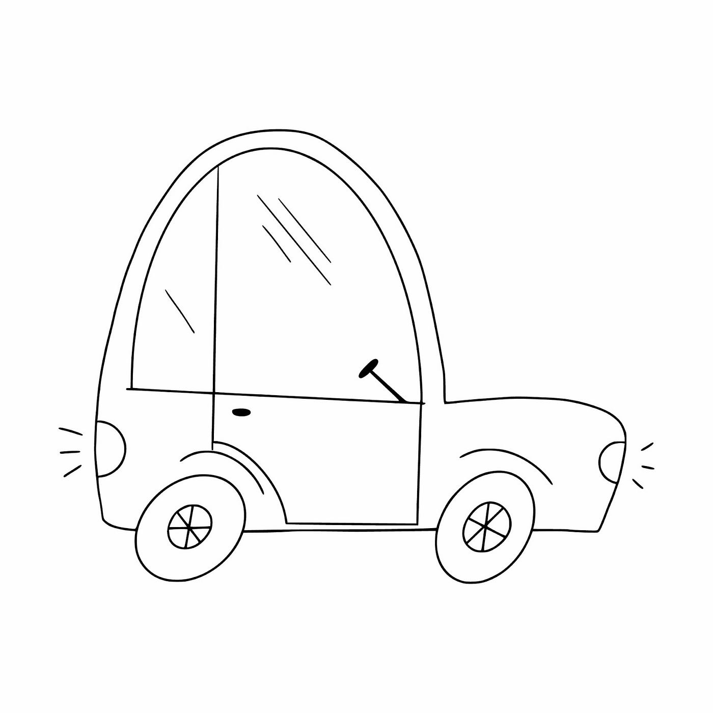 How To Draw A Realistic Car Drawing For Kids, Tutorial, by Drawing For  Kids