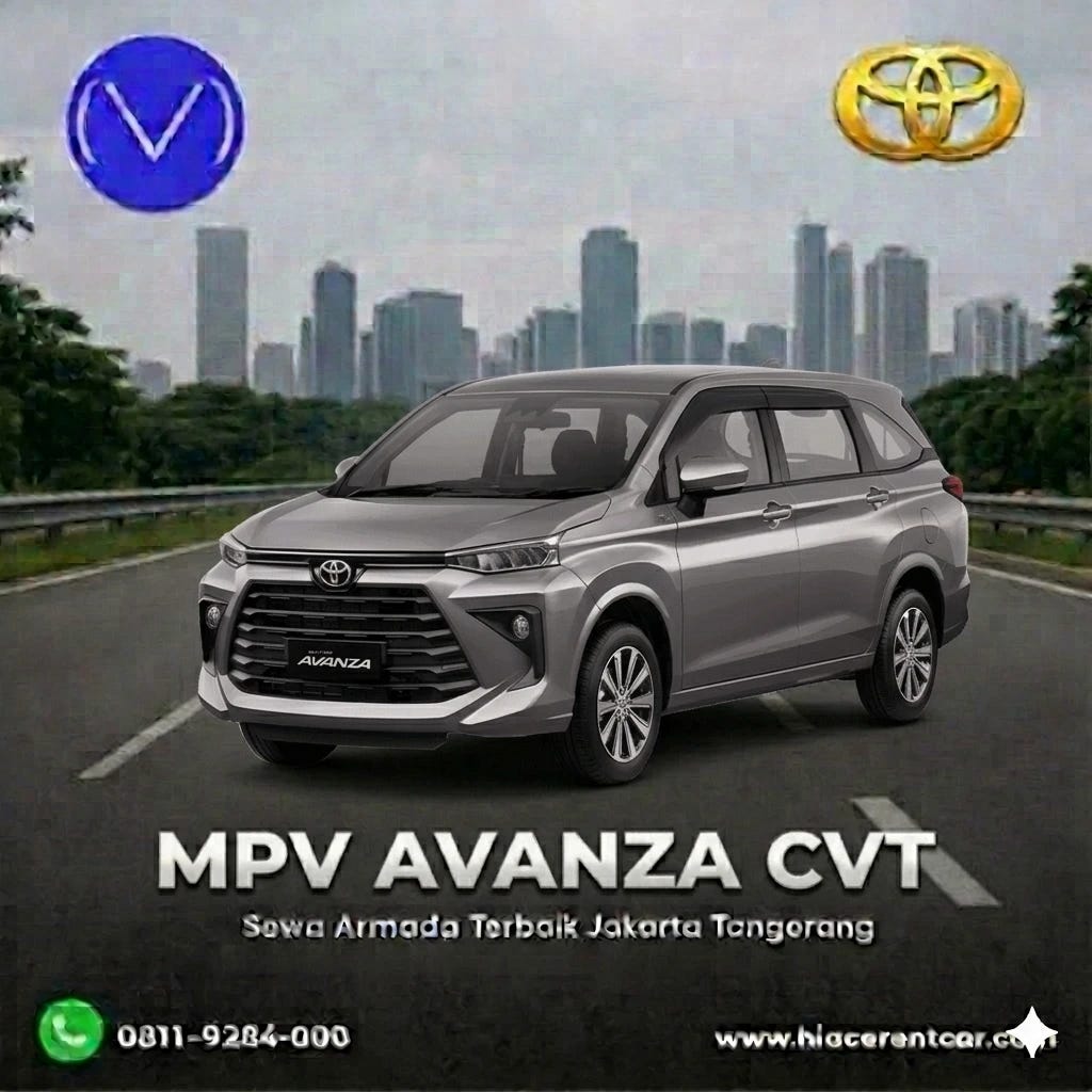 Sewa MPV Avanza CVT Halfday area Jakarta Tangerang