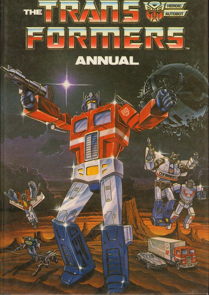 Transformers annual clearance 1986