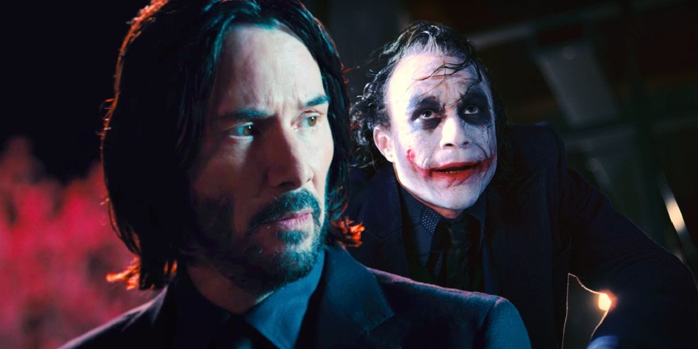 How Heath Ledger's Joker In The Dark Knight Inspired John Wick 4's Standout  Cameo, by Yusrohbello