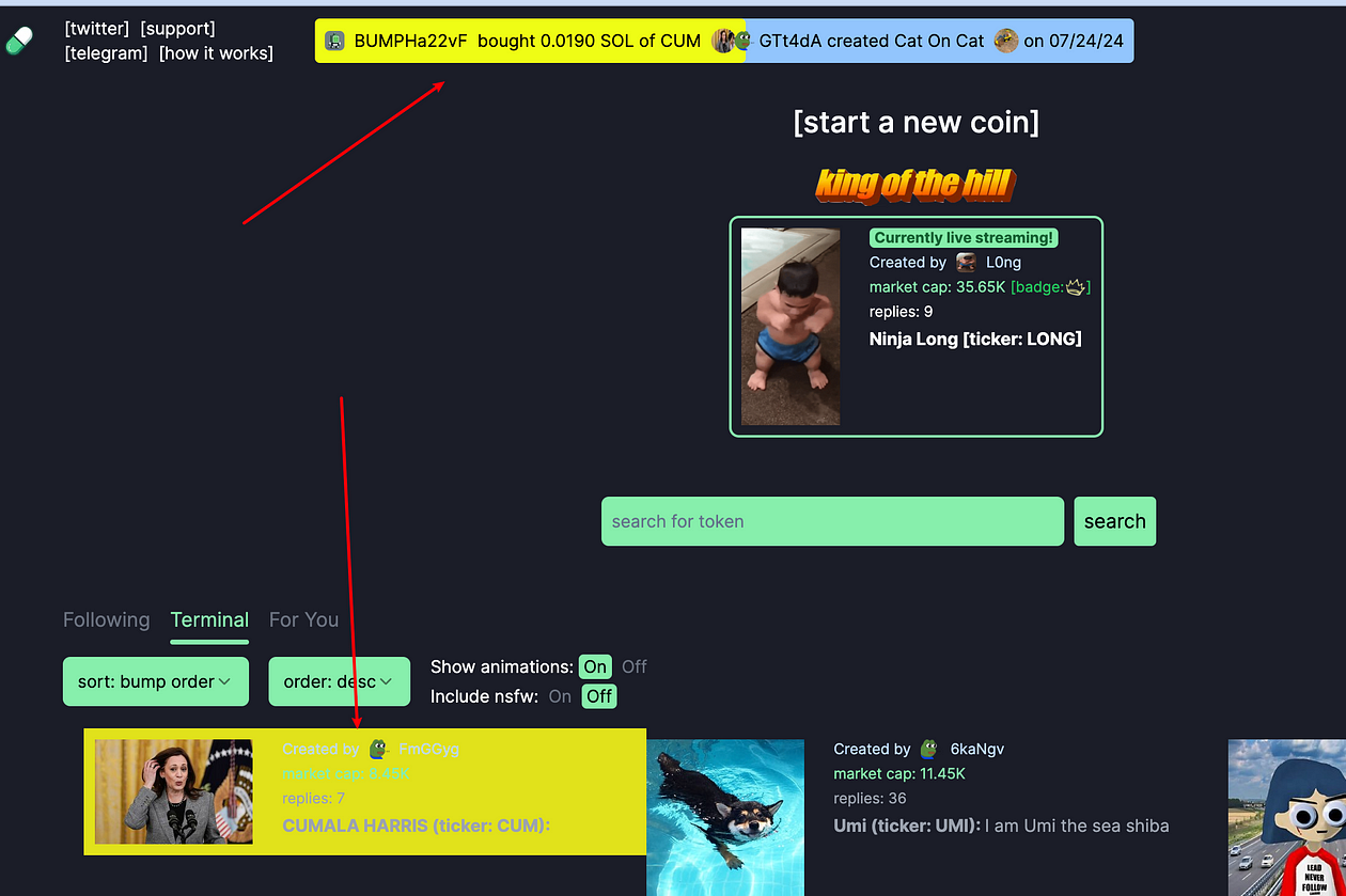 Pump.fun Usage Tutorial. Pump.fun is a platform on the Solana… | by abao |  Medium