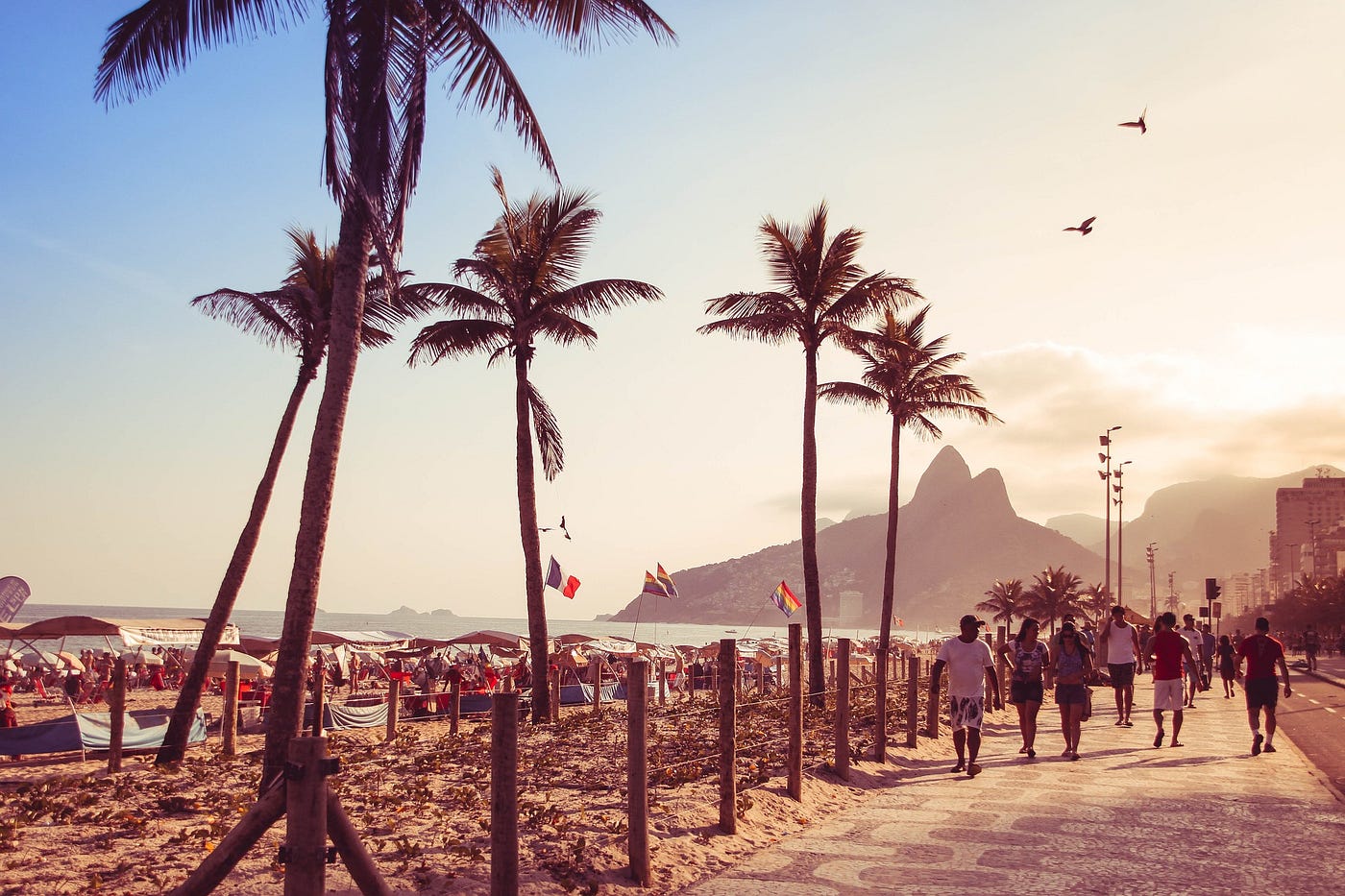 A Walk in Rio de Janeiro Along Copacabana and Ipanema Beaches