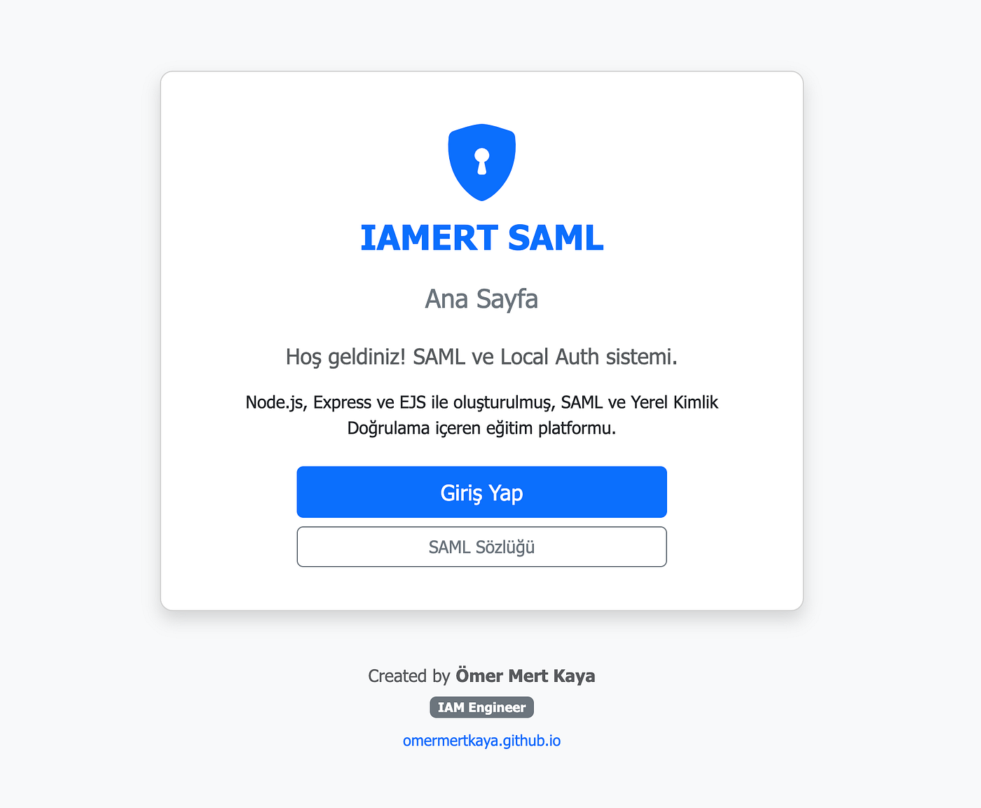 Saml Authentication Nedir?