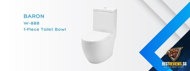 BARON, W888 1-Piece Toilet Bowl