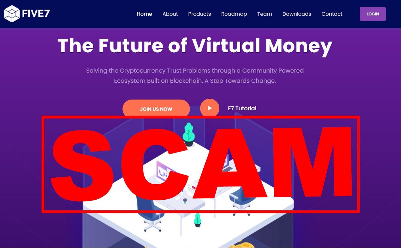 FIVE7 SCAM EXPOSED! BIG CRYPTO SCAM 2021! | by Alert! Crypto scam | Medium