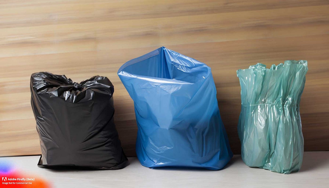 Garbage bags sizes 