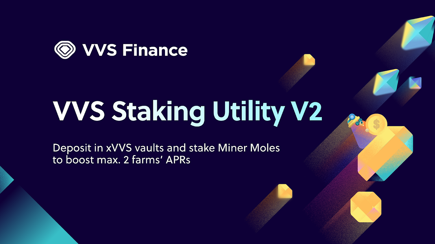 Medium Article: VVS Staking Utility V2 launch | by Miner Oz | VVS Finance |  Medium