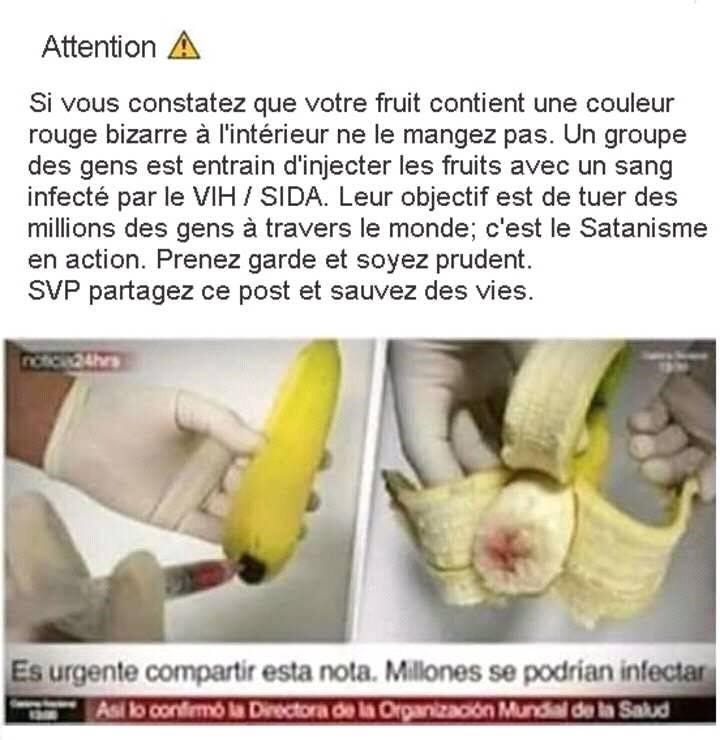 FAUX: Le rouge à l'intérieur des bananes n'est pas dû à une injection de  sang infecté de VIH/Sida | by PesaCheck | PesaCheck