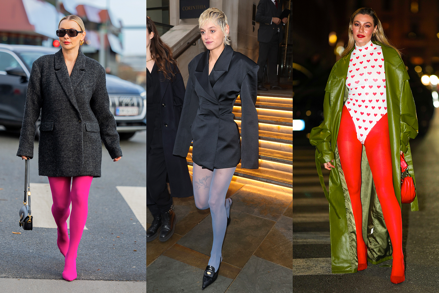 Colorful Tights Street Style