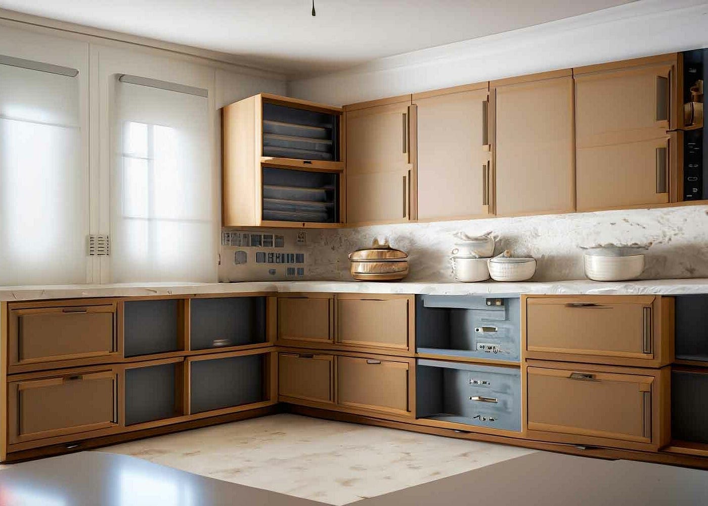 Organizing spices! Use turn tables in that awkward corner cupboard.  Corner  kitchen cabinet, Kitchen corner cupboard, Kitchen cabinet shelves