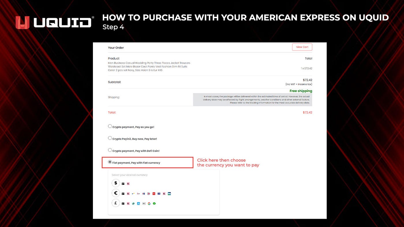A Guide to Payment with American Express Visa Card | by Uquid | Medium