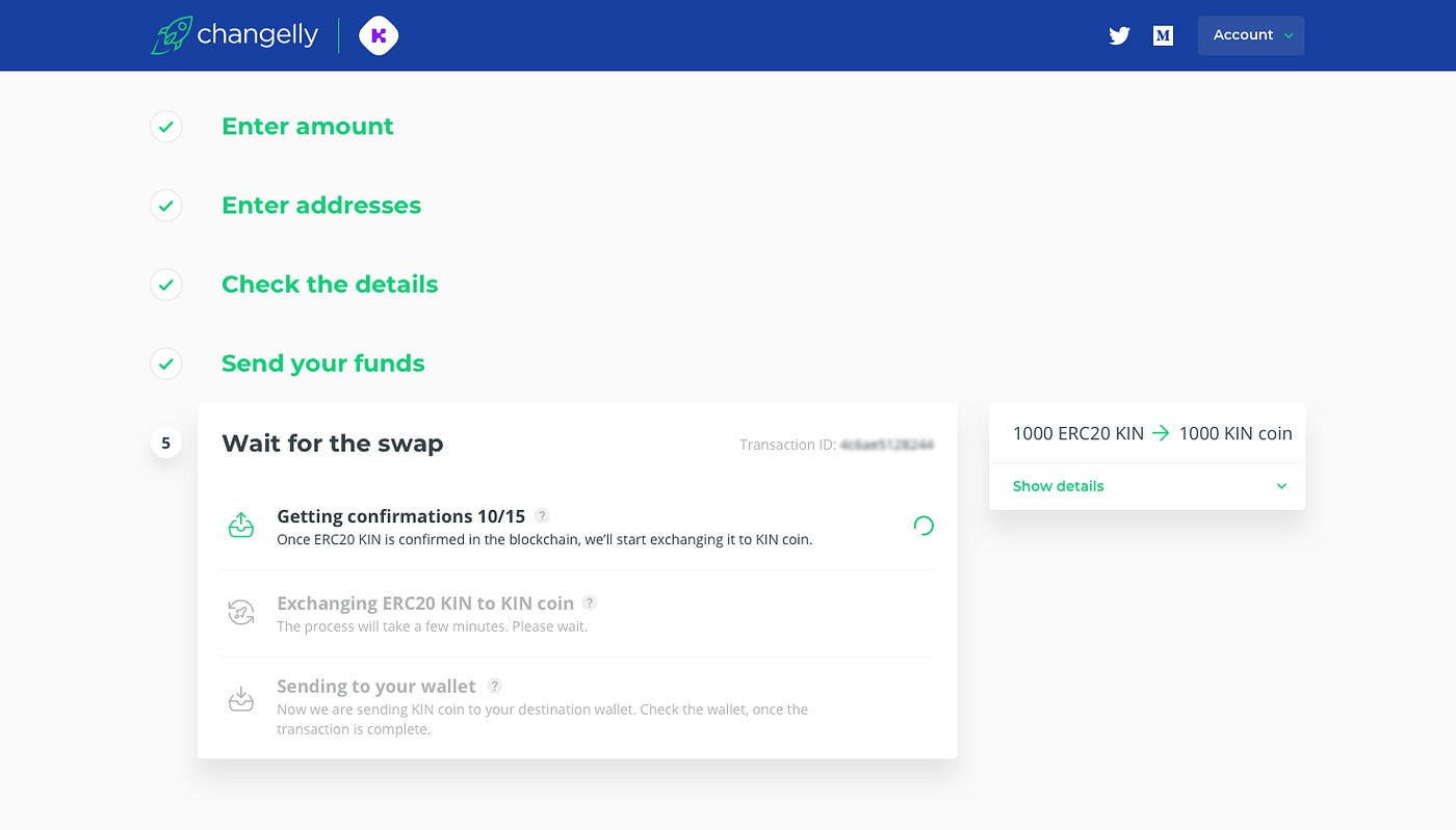 Wanna swap your ERC20 Kin tokens to Kin Coin? Do it with Changelly! | by  Changelly Team | Medium