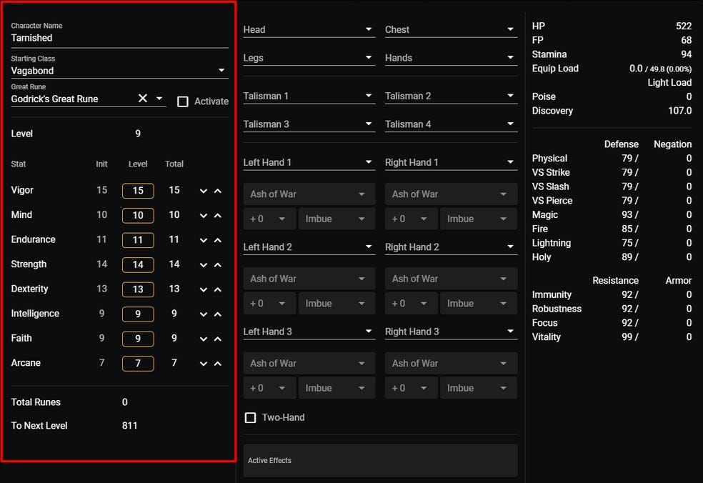 Planejador de builds de Elden Ring: como usar para calcular atributos, by  Alexandre Bueno