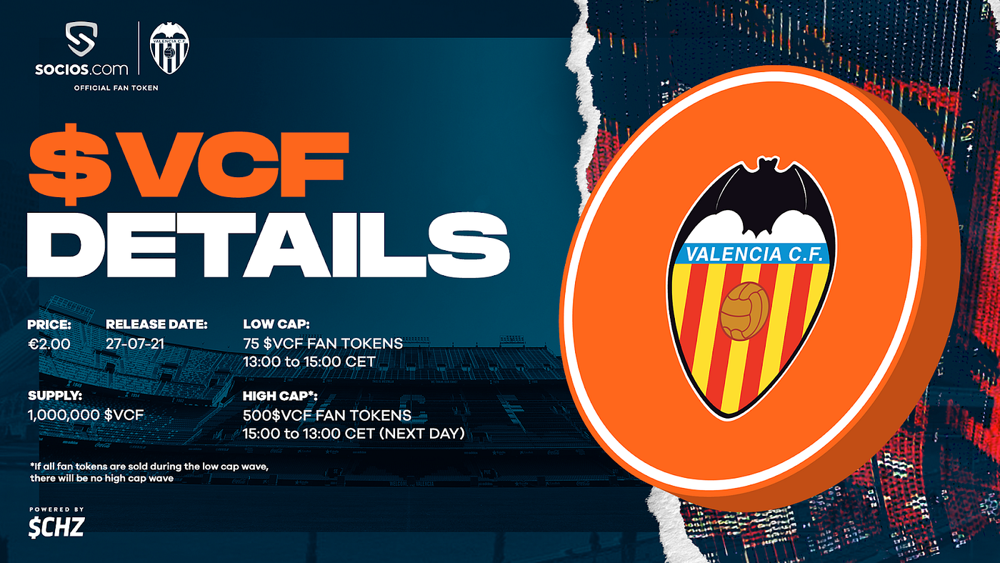 Valencia CF $VCF Fan Token Offering (FTO®) To Launch On Socios.com At 13:00  CEST On July 27th | by Socios.com | Socios.com | Medium