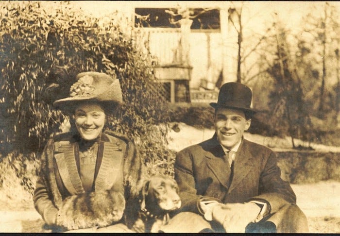 Beardsley Lawrence Senior with his sister Marianna, family photo