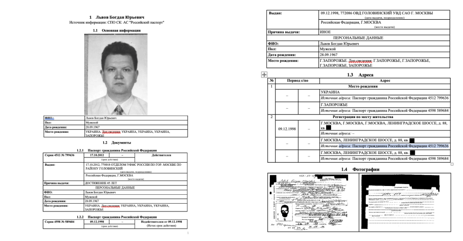 Bohdan Lvov: apartment, code, two Russian passports