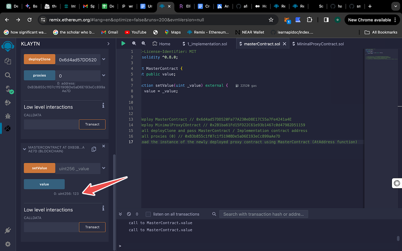 EIP-1167 Minimal Proxy Contract On Klaytn | by Oluwole kayode | CoinsBench
