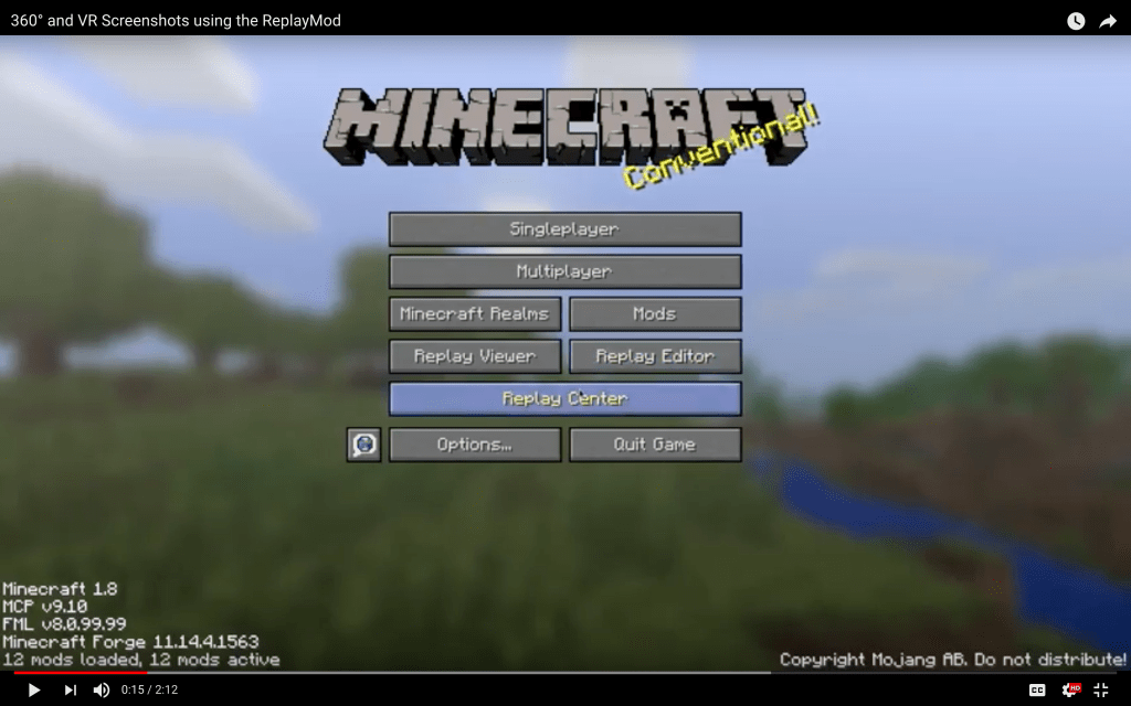 How to Use ReplayMod to Take In-Game 360 Screenshots of Minecraft | by VeeR  VR | Medium