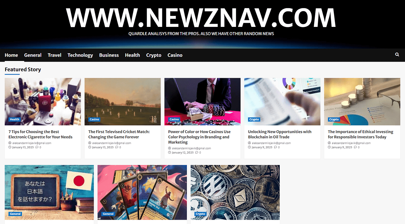 What is Newznav.com Crypto Archives Page? | by Antony Threecores | Medium