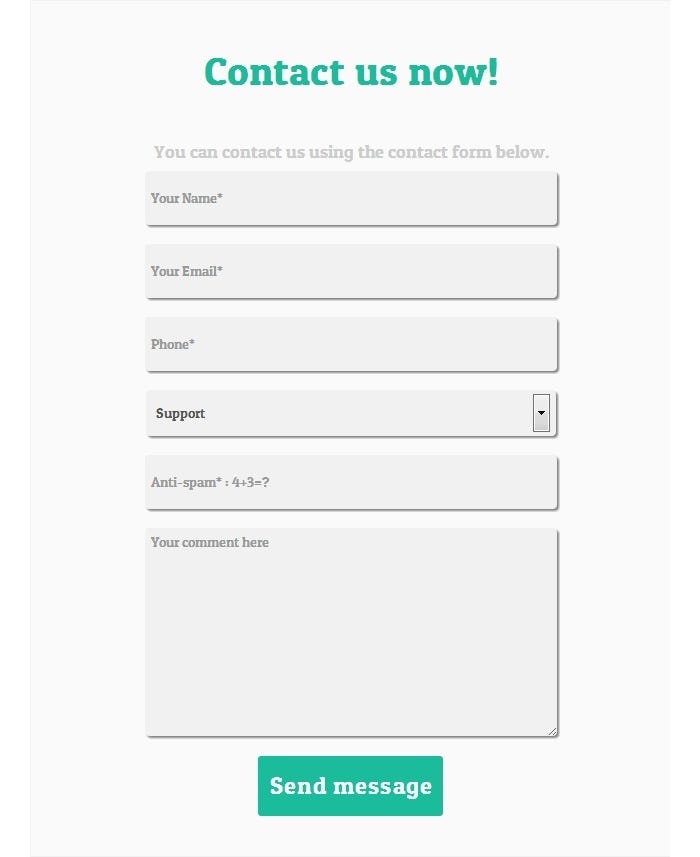 20+ Free HTML Contact Form Templates | by Alex Ionescu | PixelsMarket |  Medium
