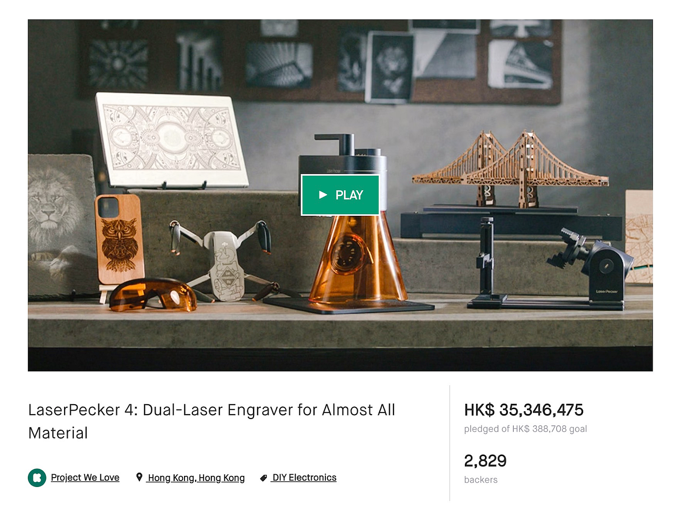 How LaserPecker 4 raised $4.5 million on Kickstarter?, by PledgeBox