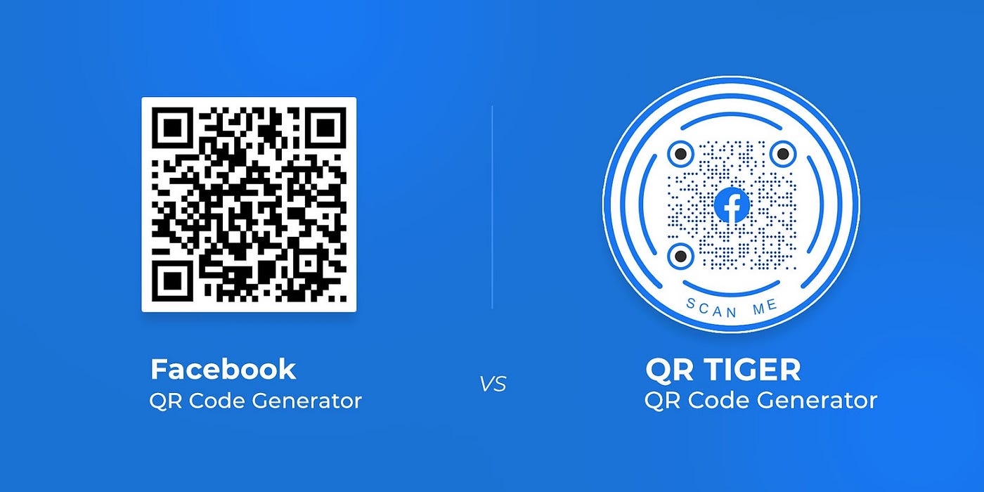 Facebook QR Code Generator vs QR TIGER QR Code Generator | by Ava Luna  Ortega | QR TIGER QR Code Generator | Medium