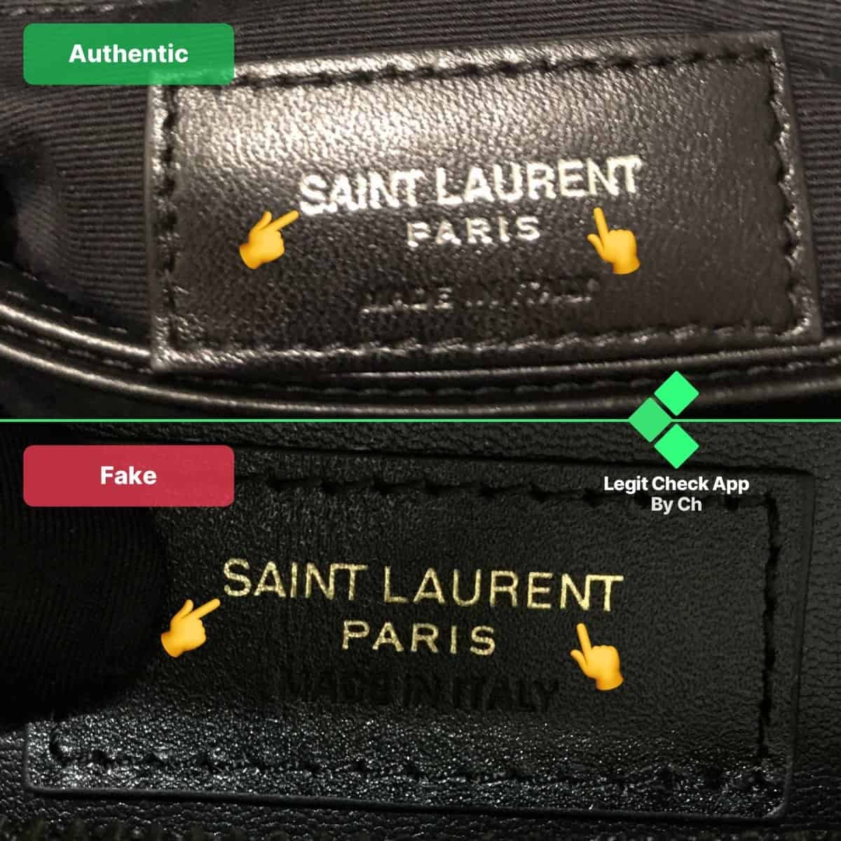 Yves Saint Laurent LouLou Monogram Quilted Chevron — Real Vs Fake