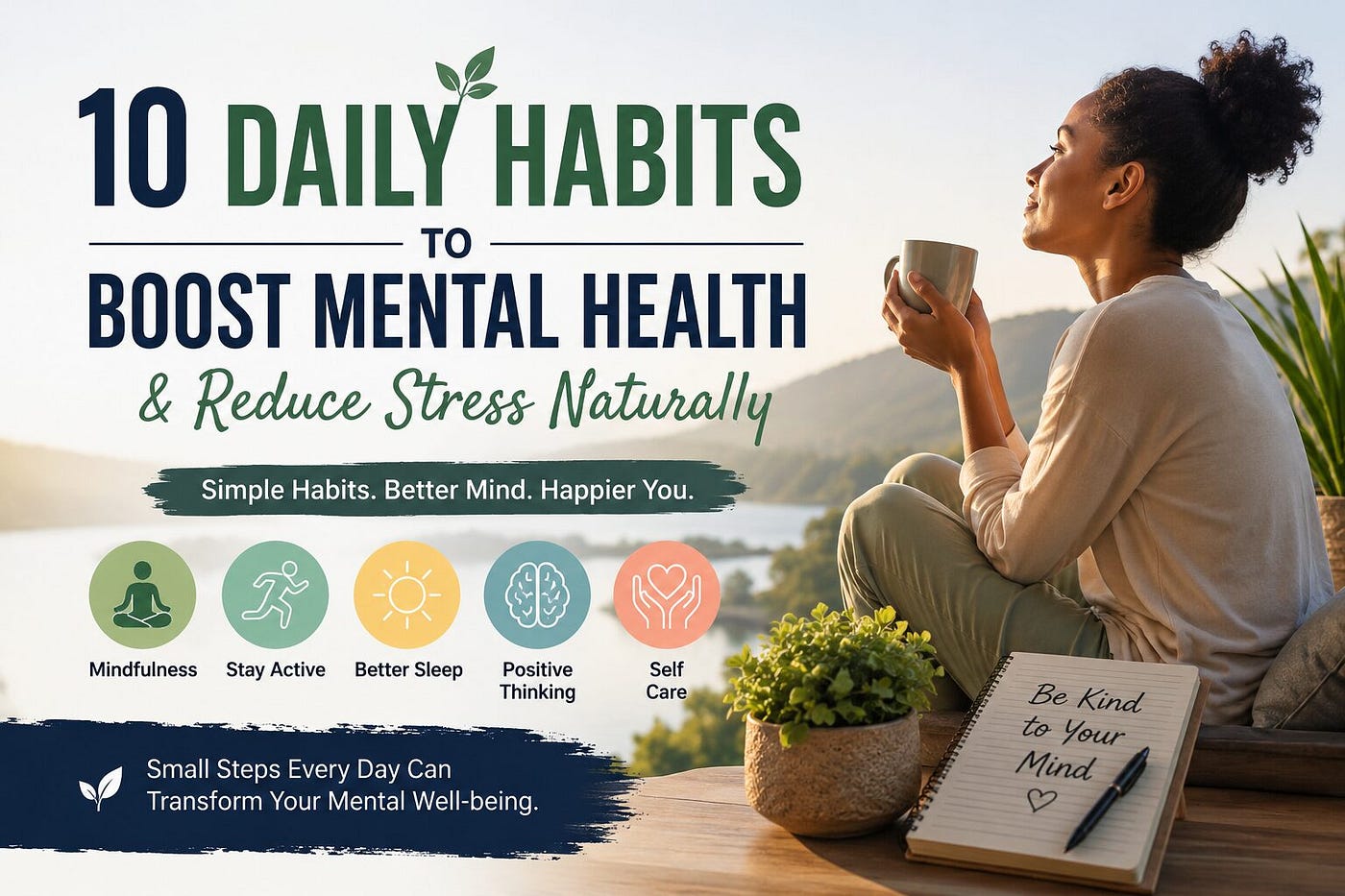 How to Improve Mental Health Naturally and Reduce Stress: 10 Daily Habits That Make a Real…