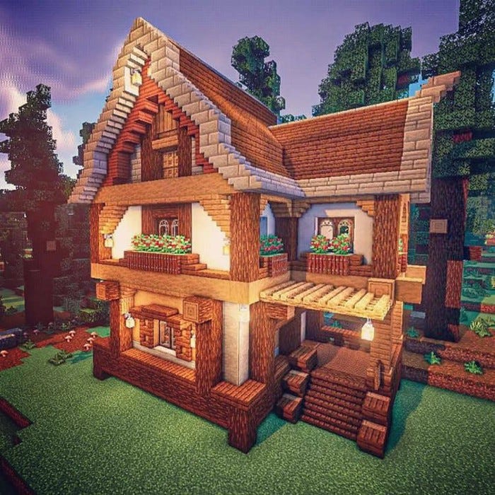 A cute fantasy cottage I made :) - Minecraftbuilds  Minecraft house  tutorials, Minecraft houses, Cute minecraft houses