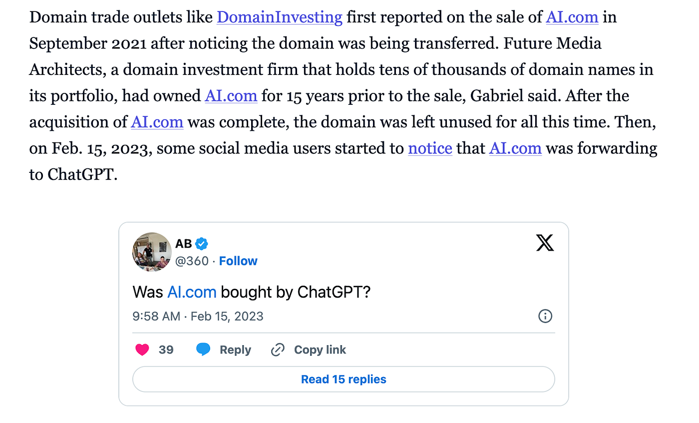 Why AI Companies Buy $10,000,000 Domain Names | by Mélony Y. Qin  (aka.cloudmelon) | The AI Entrepreneurs Bi-Weekly