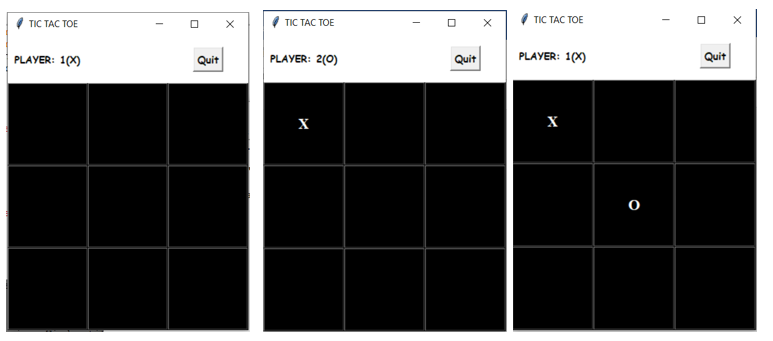 Tic Tac Toe game with GUI using tkinter in Python - GeeksforGeeks