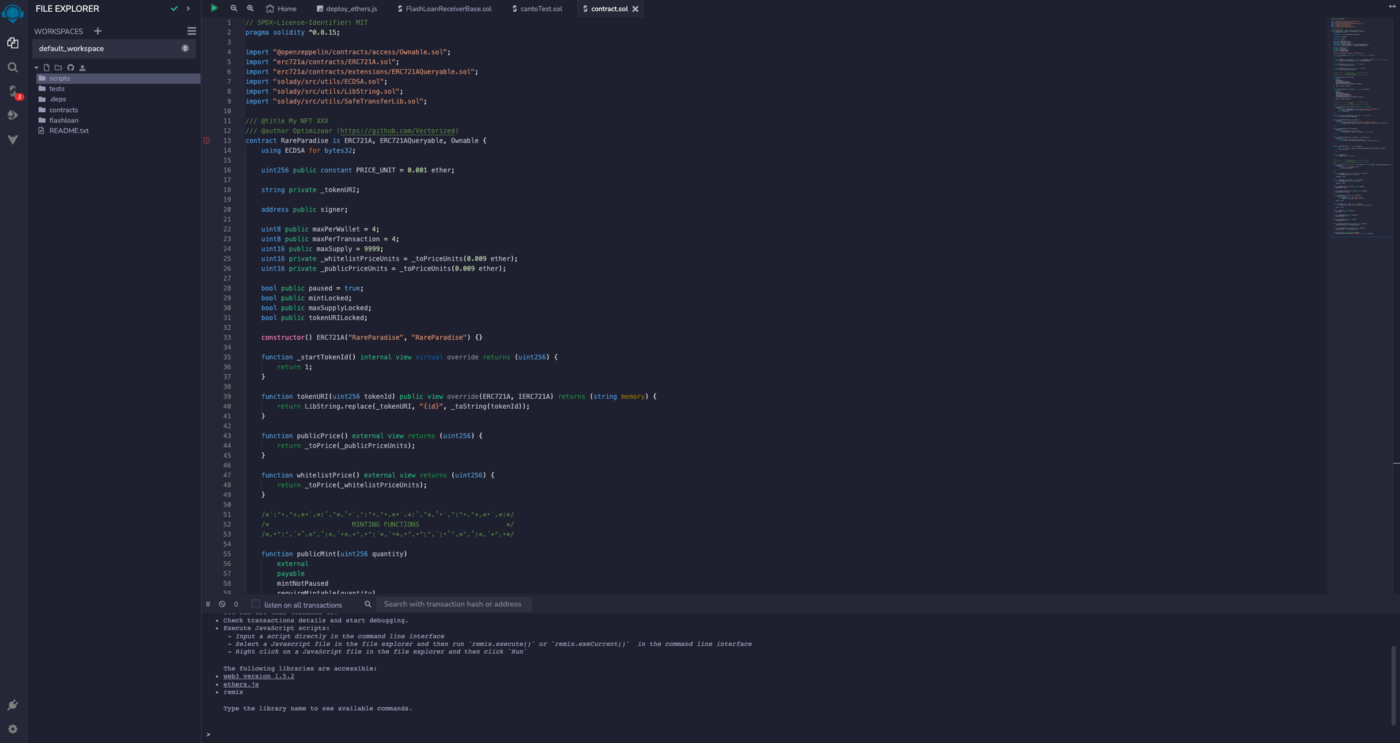 How to create an NFT project on Canto blockchain | by Juan | ITNEXT