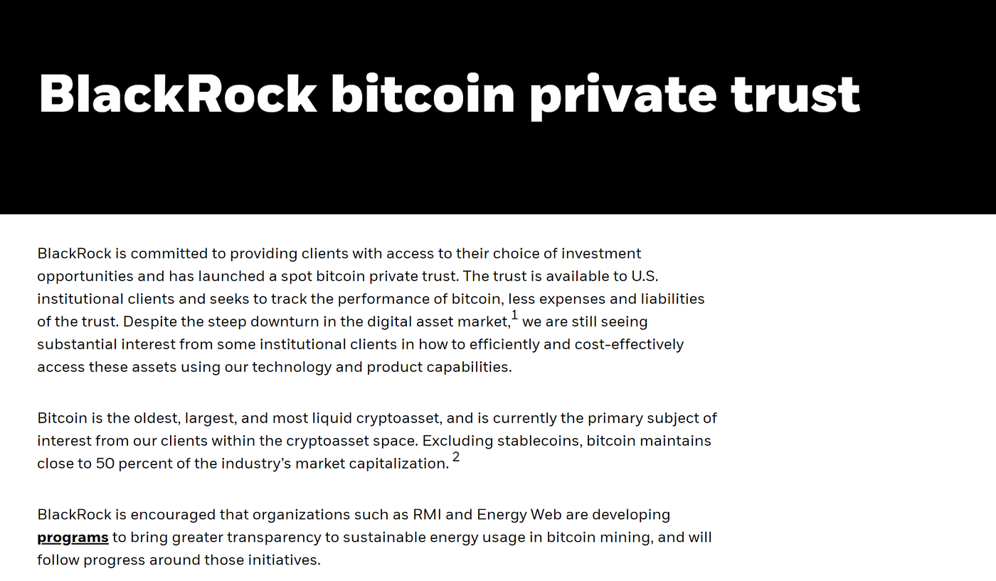 BlackRock & Bitcoin. Introduction | by Wheatstones | Coinmonks | Medium