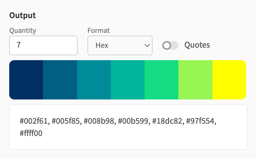 Color scales