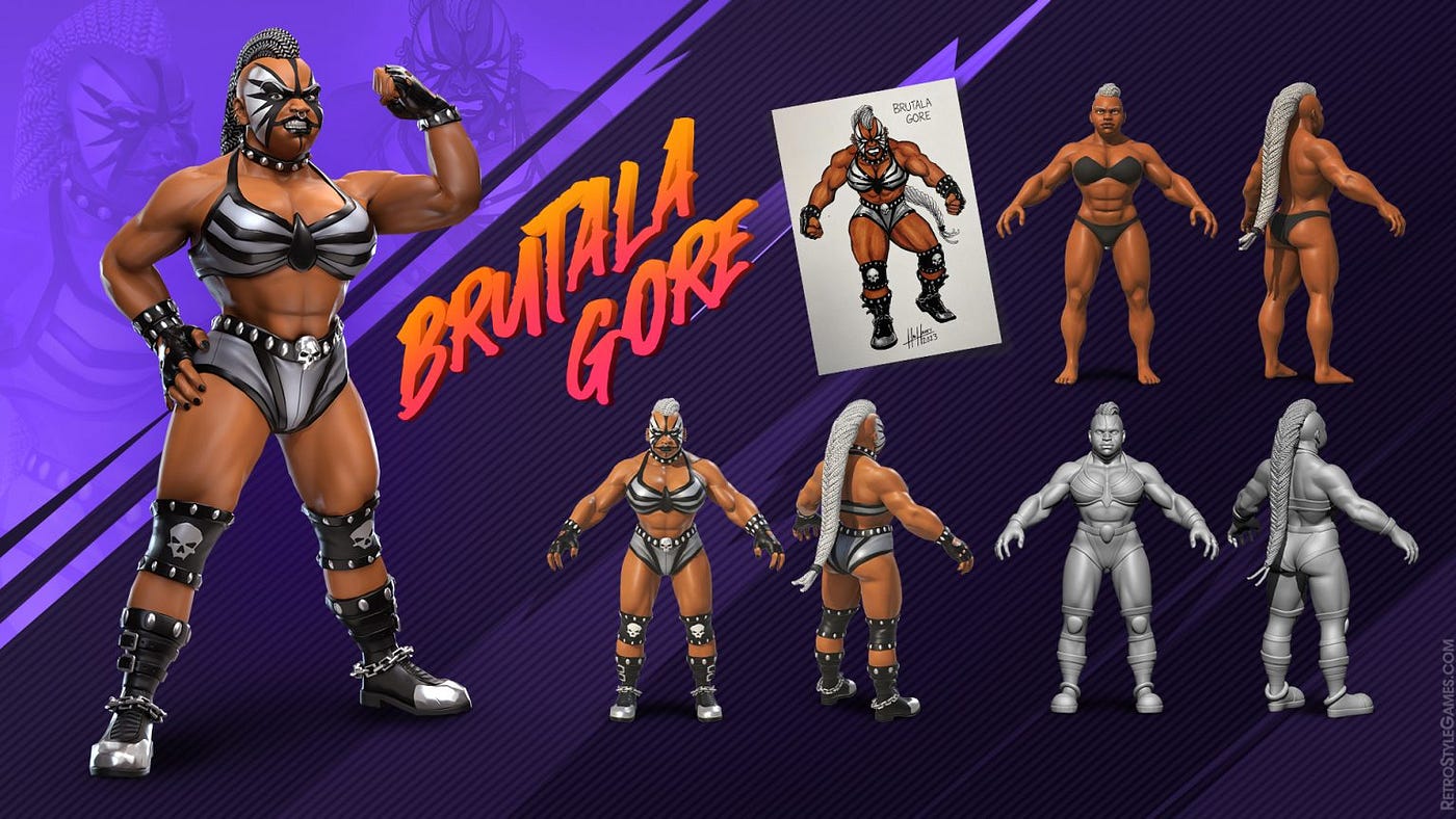 Wrestling 3D Game Art & Animation | Ultra Pro Wrestling Project | by  RetroStyle Games | Medium