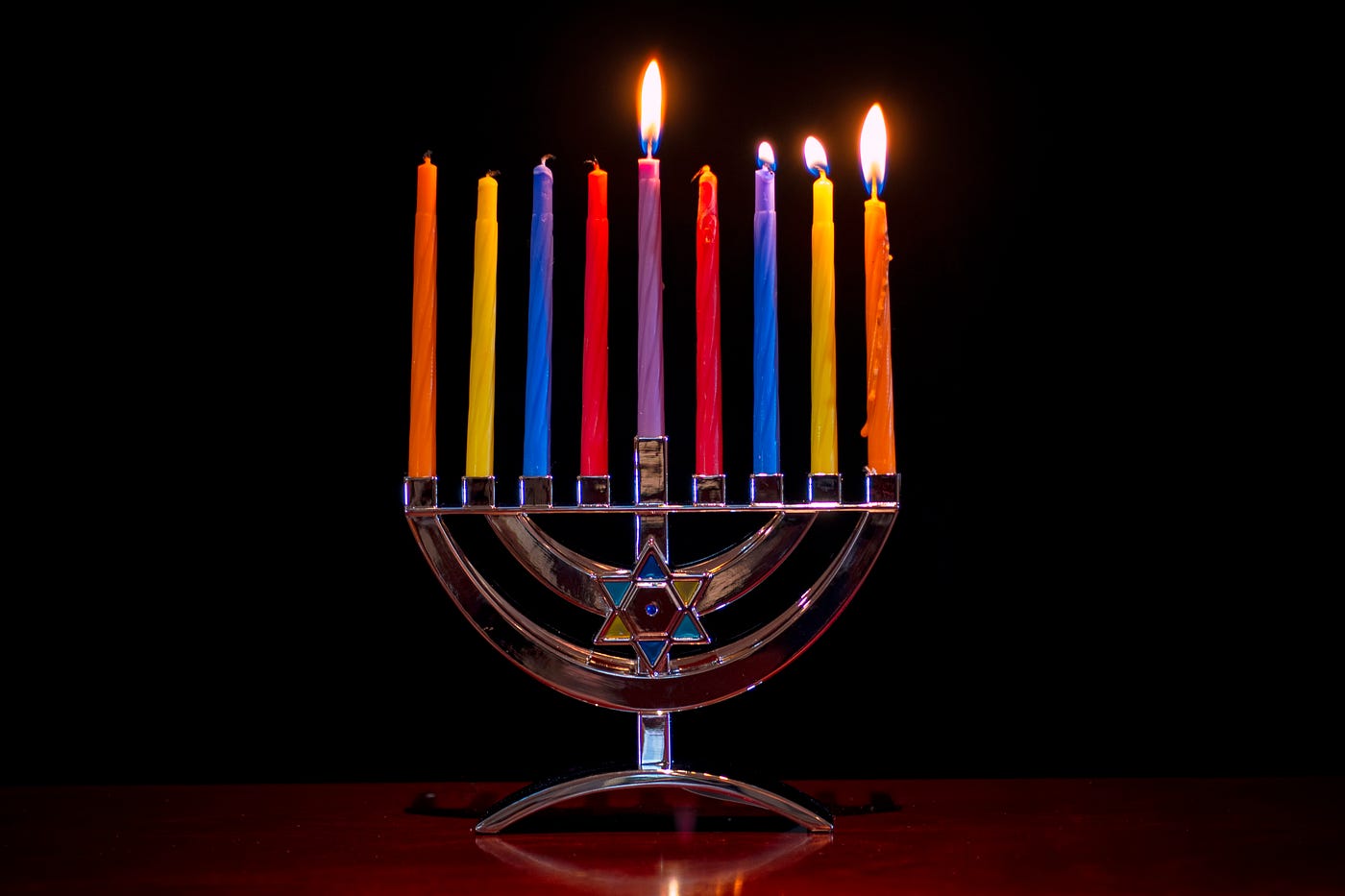 The First Night of Hanukkah. It s time to light the menorah within