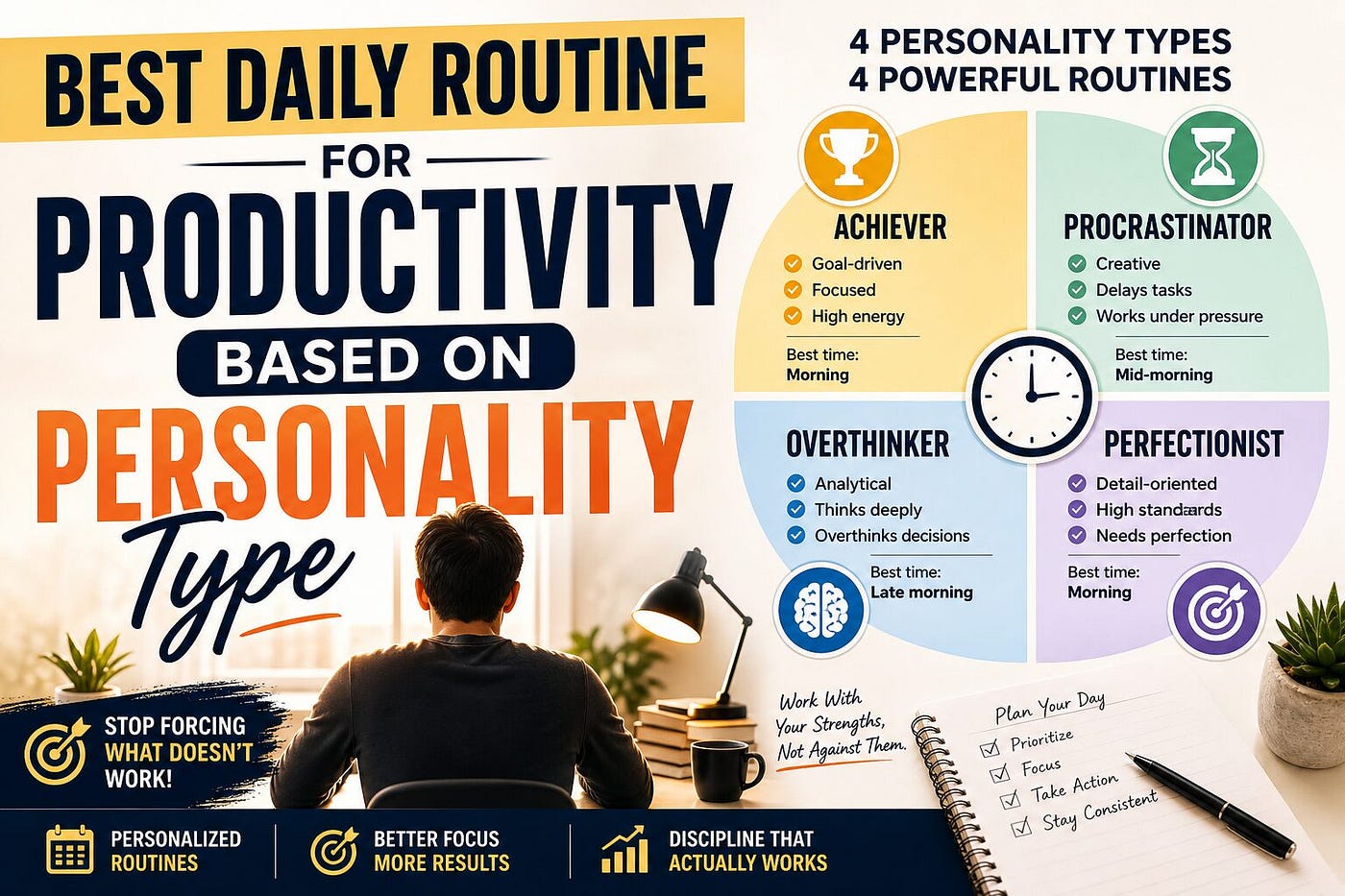 Best Daily Routine for Productivity Based on Personality Type (Stop Forcing What Doesn’t Work)