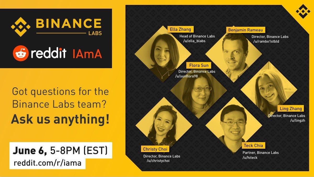 Review Binance Labs IAmA. The Binance Labs team conducted an AMA… | by BABI  Finance | BABIFinance | Medium